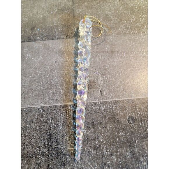 Clear Xmas icicle ice ornament decor - Picture 2 of 4